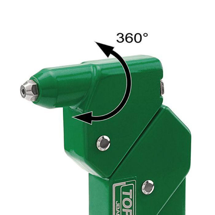 Заклепочник з поворотною головкою TOPTUL 2,4-4,8 JBAC2448 Чернігів - фото 2