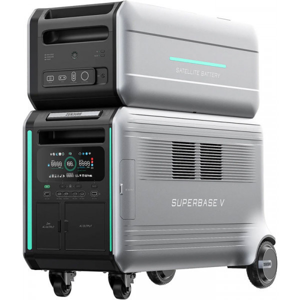 Комплект зарядної станції Zendure SuperBase V4600 Black + батарея V4600 Satellite Battery Киев - изображение 1
