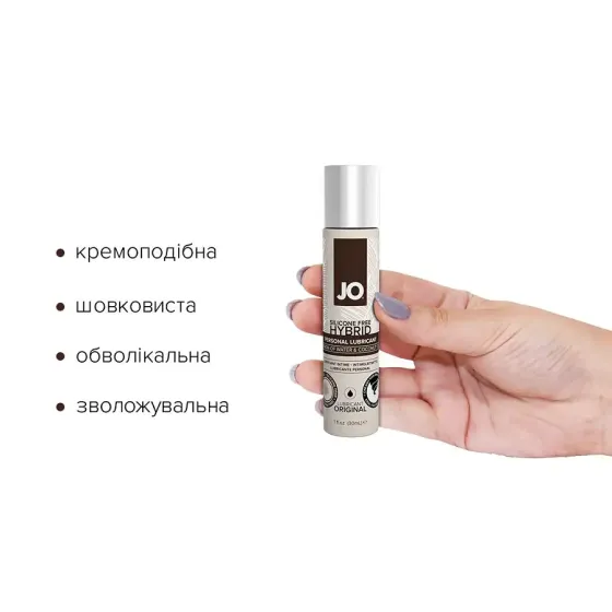 Крем-змазка з кокосовою олією System JO Coconut Hybrid ORIGINAL (30 мл) біла Львів