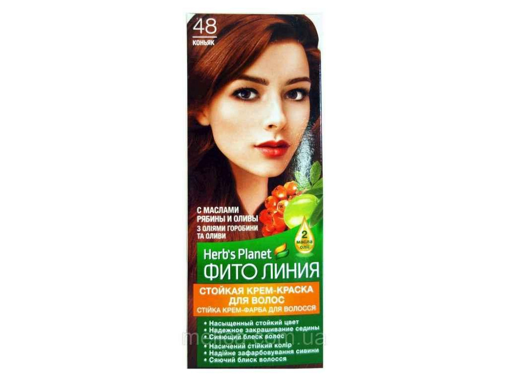Крем-краска Коньяк Herbs Planet No 48 ТМ Фито линия Solmir Киев - изображение 1