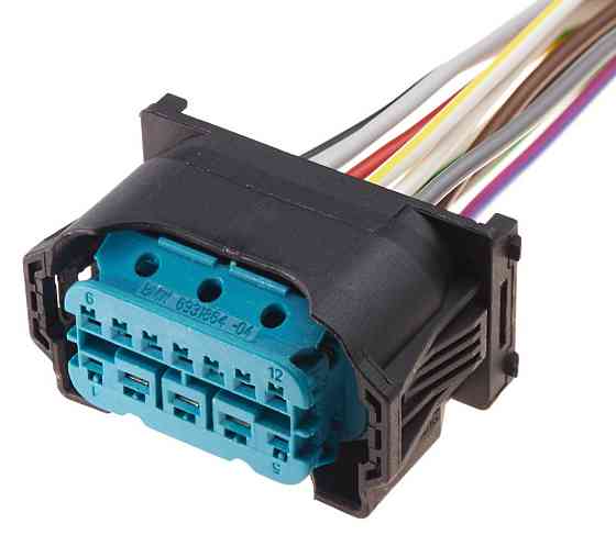 Разьем коннектор с проводом, 12-кон., Фара,  61136931864, 6931864, 1-1452335-9, 1-1452334-1, BMW Киев