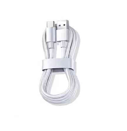 Кабель для зарядки універсальний білий USB Type A - USB Type-C 1м, 6А, 100W Запоріжжя