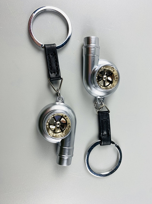 Брелок турбіна ТКР (турбокомпресор), брелок на ключі для водія ТКР сріблястий Мукачево - фото 9