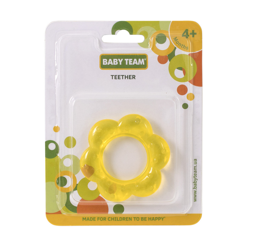 Прорізувач з гелем Квіточка 4+ Baby team Жовтий Кривий Ріг - фото 3