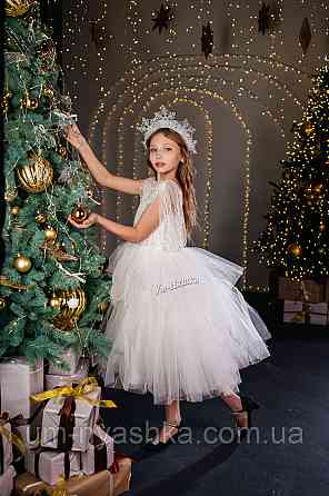 Нарядное белое платье на рост 134-146 Кривой Рог