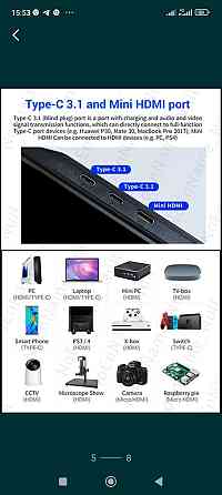 Портативный Монитор : FYHXele 11.6