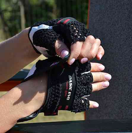 Рукавички для фітнесу Power System PS-2100 Basic EVO Black/Red Line M Киев