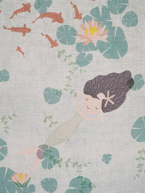 Обои винил на флизелине AS Creation Mia and Paul 0.53х10 детские море рыбы кувшинки водоросли бирюзовые Киев - изображение 3