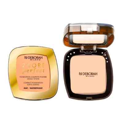 Пудра для обличчя Deborah 24Ore Perfect Compact Foundation Mat Waterproof 06 - Porcelain (8009518377378) Вінниця