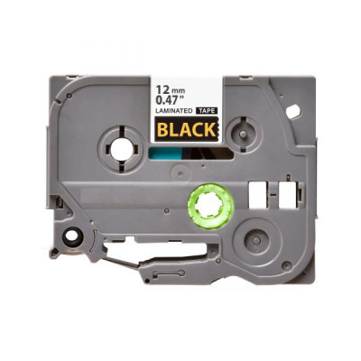 Стрічка для принтера етикеток UKRMARK B-T334P, ламінована, 12мм х 8м, gold on black, аналог TZe334 (900556) Вінниця - фото 2