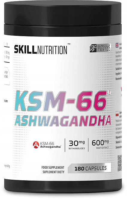 Ашваганда Skill Nutrition Ashwagandha KSM-66 180 капсул Луцк - изображение 1