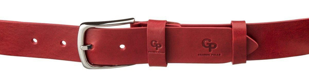 Ремень женский кожаный GRANDE PELLE 11262 Красный Киев - изображение 6