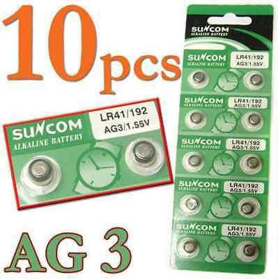 Батарейка таблетка LR41/192 AG3/1.55v Suncom Alkaline Battery (Блистер 10шт.) Полтава - изображение 1