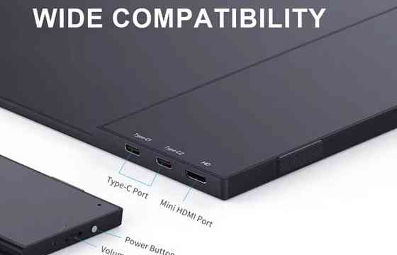 Портативний Монітор із чохлом Unew 15.6" Київ