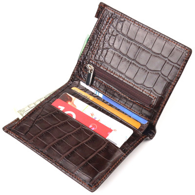 Портмоне Canpellini Из натуральной кожи Коричневое (21496) Винница - изображение 8