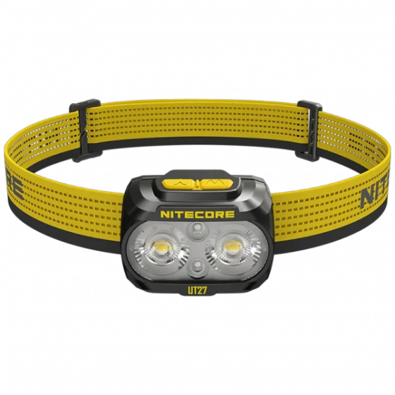 Налобный фонарь для бега с универсальным питанием Nitecore UT27 Pro (3xAAA USB-C) Черный Винница