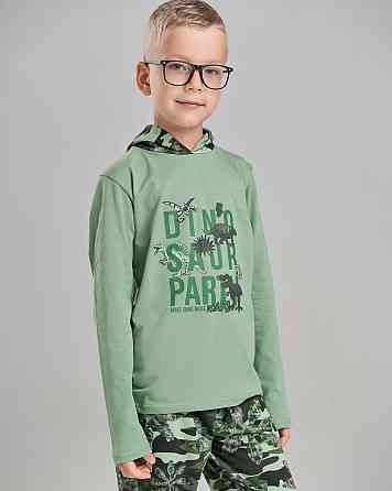 Пижама детская комплект со штанами с капюшоном на мальчика Tom John 89159 Киев