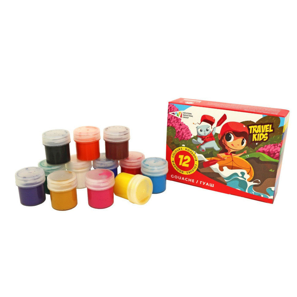 Дитячі гуашеві фарби 321037/TK 12 кольорів по 20 мл Вінниця - фото 2