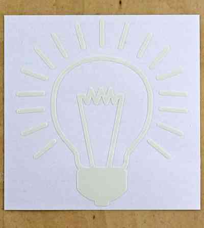 Люминесцентная наклейка 