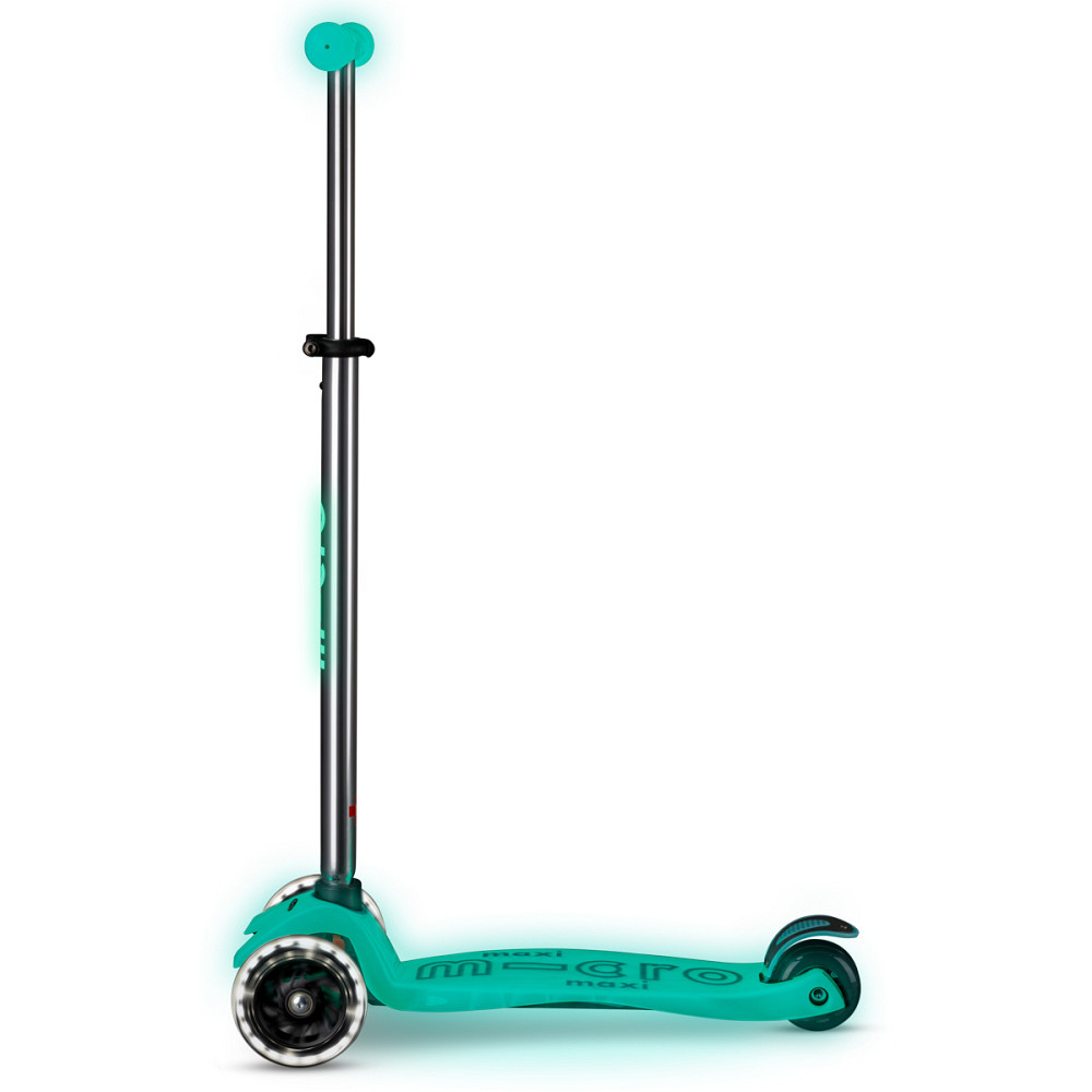 Самокат Micro серії Maxi Deluxe Glow LED – Желейний зелений Дніпро - фото 4