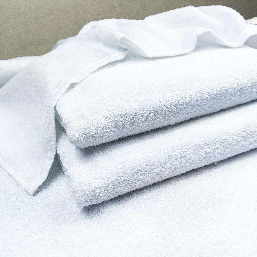 Банний махровий рушник для тіла GM Textile 70х140см 400г/м2 (Білий) Суми - фото 3