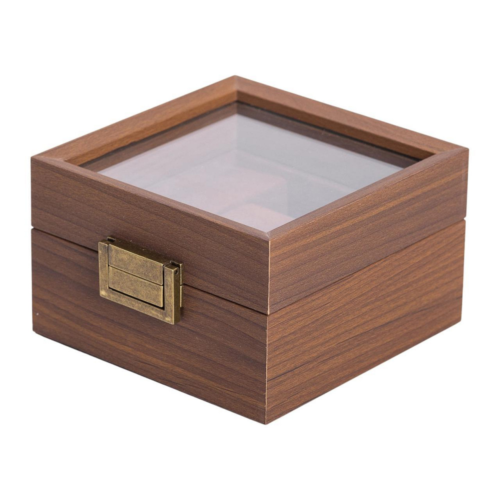 Дерев'яна шкатулка для годинників 12x12 см Київ - фото 5