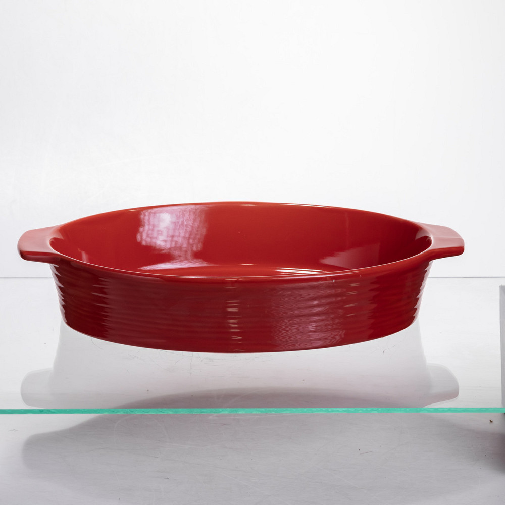 Yiwu Форма для запікання овальна 36×22.5×7 (см) форма для духовки 2 літри Червоний S1289 Коломия - фото 4