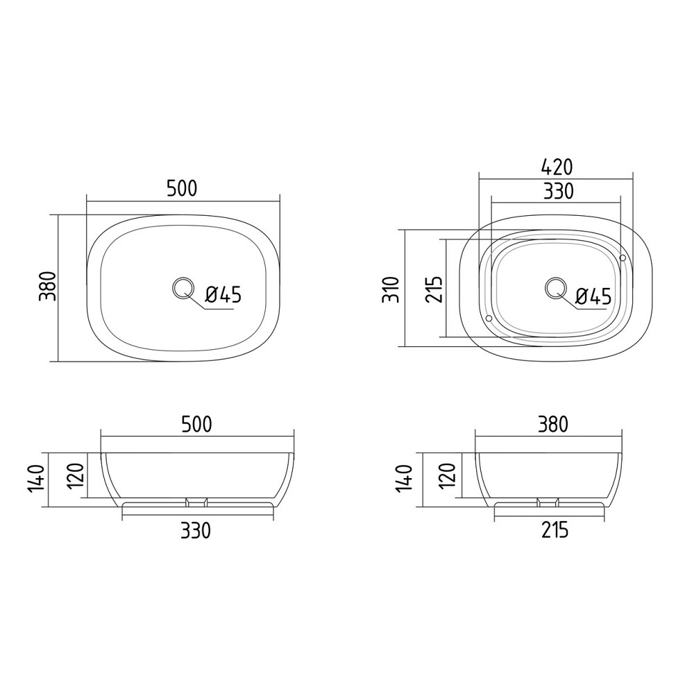Раковина-чаша Qtap Cardinal 500х380х140 мм White QT04116302W Киев - изображение 9