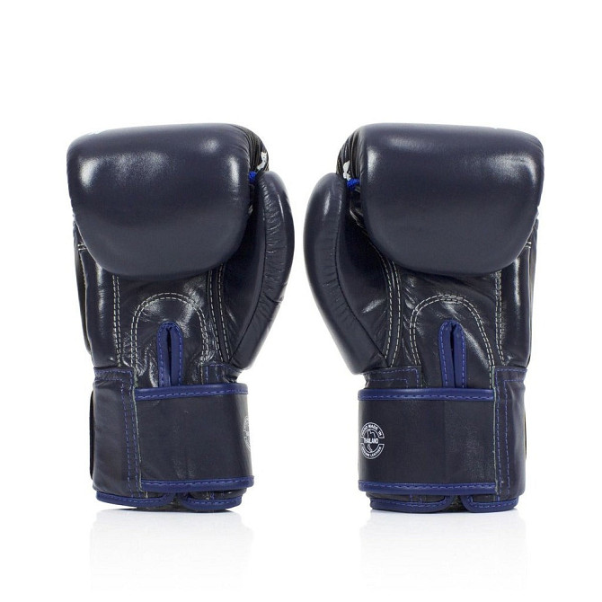 Боксерські рукавиці Fairtex BGV1 Nation Print Blue 10 унцій (бинти в комплекті) Кам'янське - фото 4