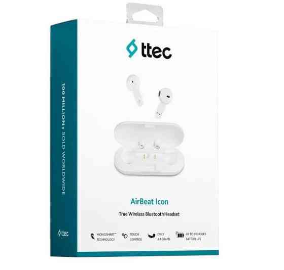Bluetooth-гарнітура Ttec AirBeat Icon White (2KM143IB) Білий Харьков
