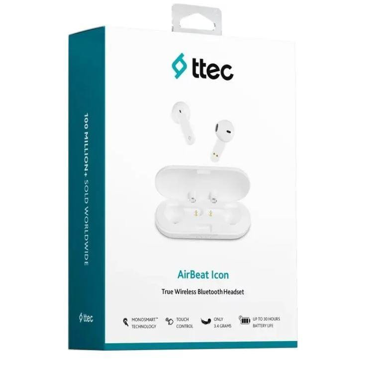 Bluetooth-гарнітура Ttec AirBeat Icon White (2KM143IB) Білий Харьков - изображение 6