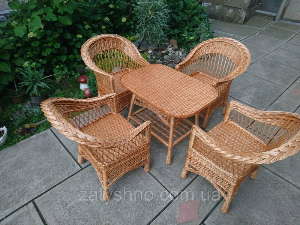 Плетеный комплект мебели из лозы на дачу Киев - изображение 6