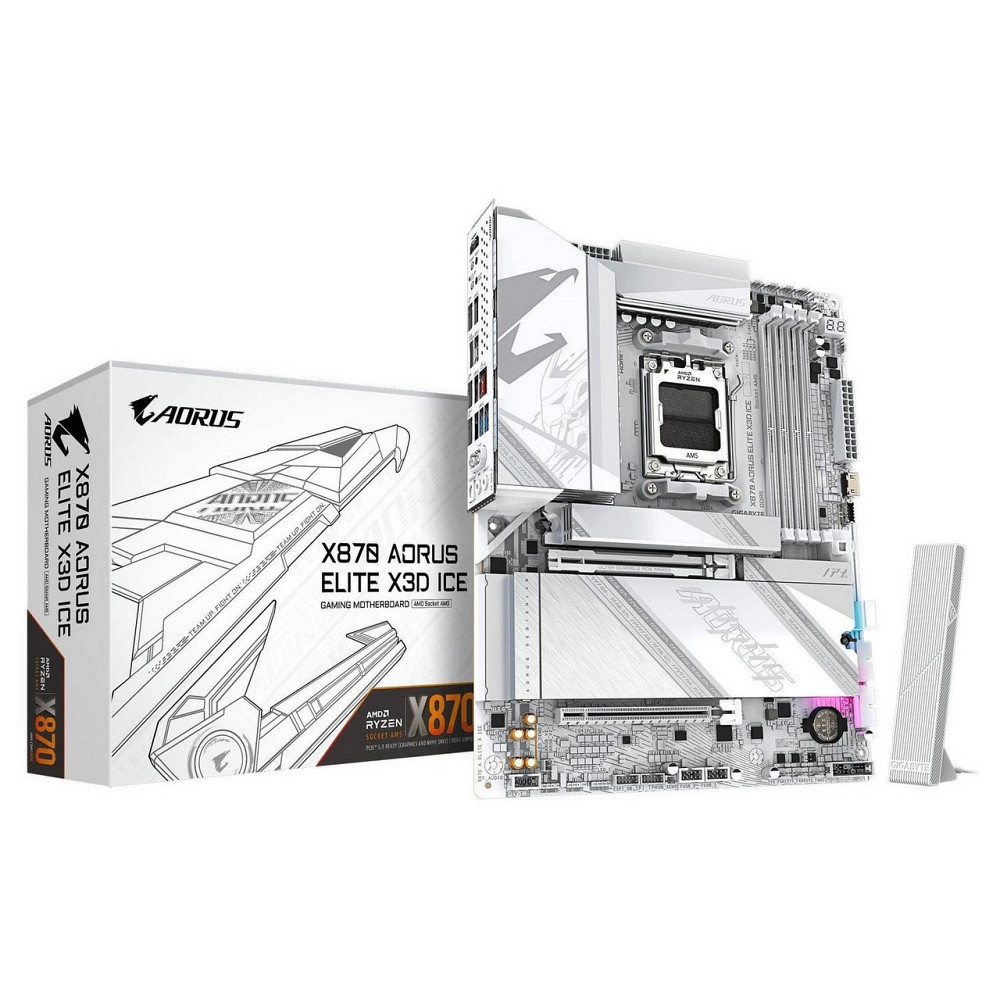 Материнська плата Gigabyte X870 Aorus Elite X3D Ice Socket AM5 ( 21358 ) Харків - фото 1