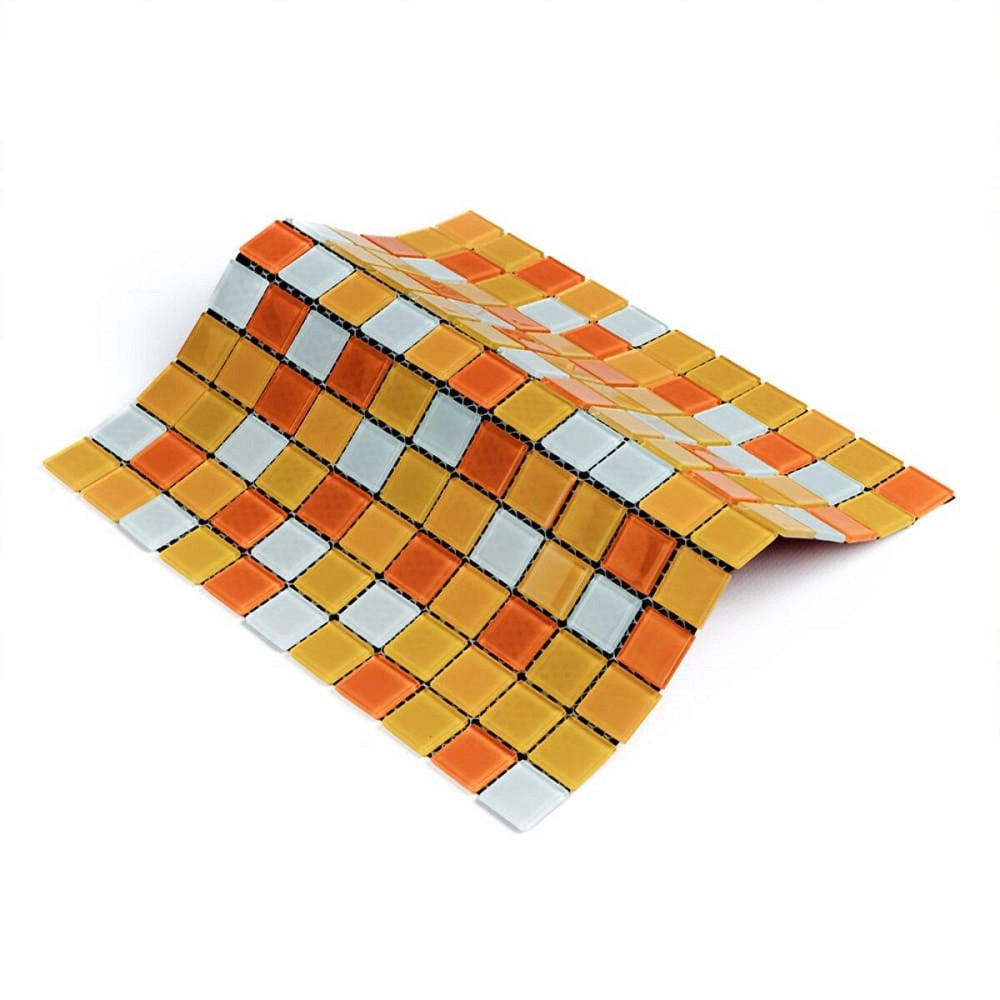 Помаранчева скляна мозаїка Київ - фото 7