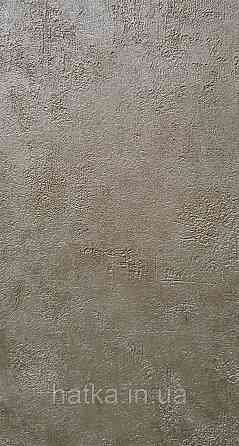 Обои виниловые на флизелине Caselio 0.53х10 Beton 2 под штукатурку под бетон хаки зеленые с перламутром Киев