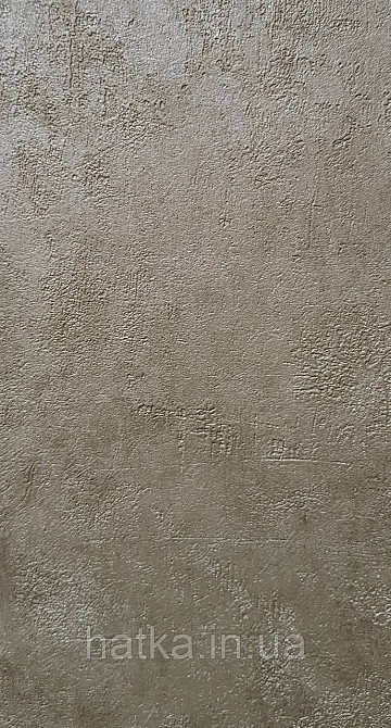 Обои виниловые на флизелине Caselio 0.53х10 Beton 2 под штукатурку под бетон хаки зеленые с перламутром Киев - изображение 2