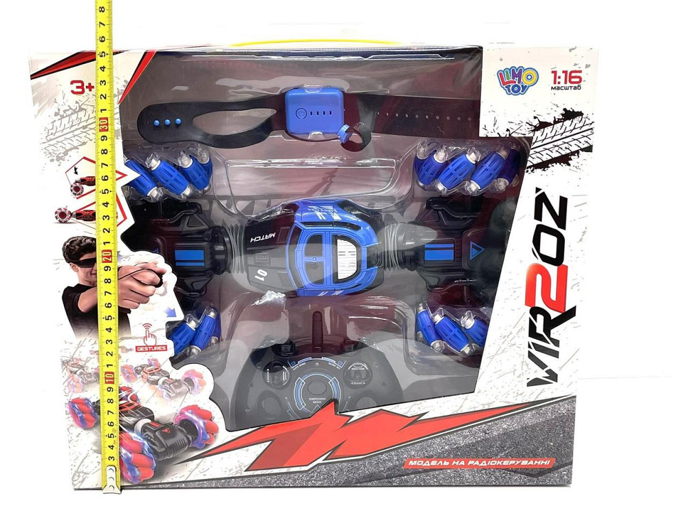 Машина трюкова Limo Toy перевертень всюдихід 2 пульта дистанційного керування Синій (М 5508) Чернігів - фото 4