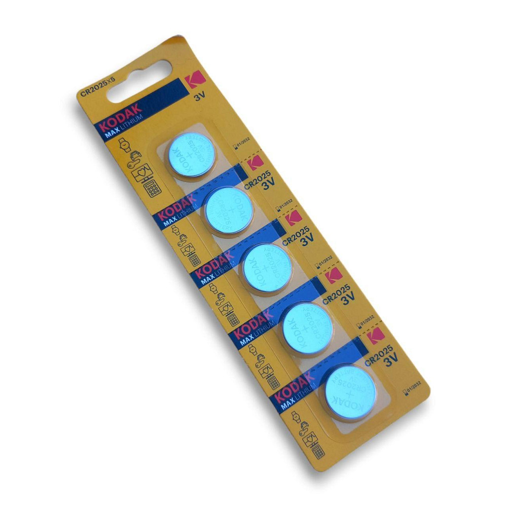 Батарейка элемент питания таблетки Kodak CR2025 3В уп.5 штук Харків - фото 1