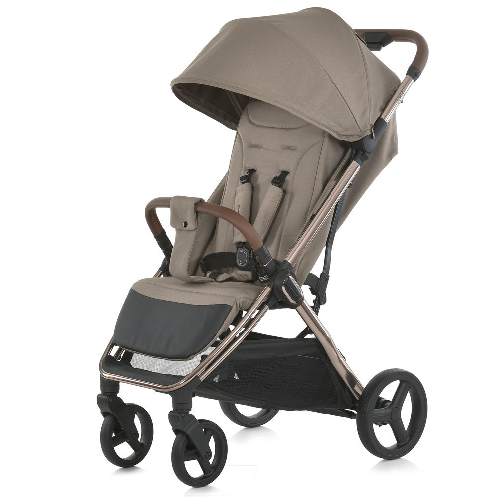Коляска дитяча El Camino AXIS Milk Chocolate прогулянкова з чохлом на ніжки Бежева (ME 1192) Чернигов - изображение 1