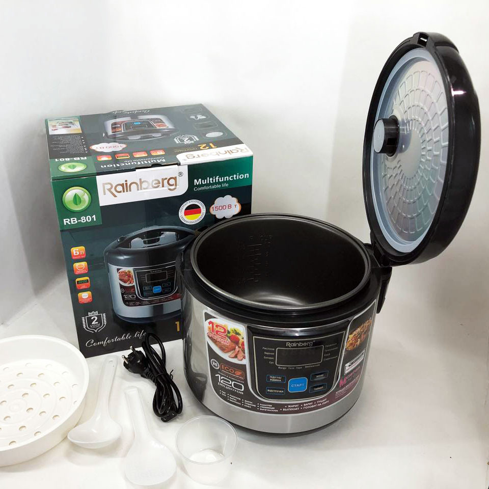 Антипригарные мультиварки рисоварки Rainberg, Мультиварка для домашнего использования RO-62 Львов - изображение 9