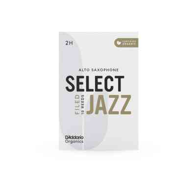 Тростина для саксофона D&apos;Addario Organic Select Jazz - Alto Sax Filed 2H - 10 Pack (ORSF10ASX2H) Вінниця