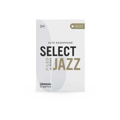 Тростина для саксофона D'Addario Organic Select Jazz - Alto Sax Filed 2H - 10 Pack (ORSF10ASX2H) Вінниця - фото 3
