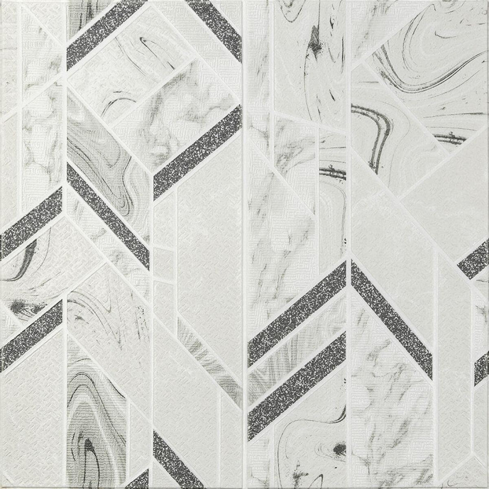 Панель стінова 3D 680х680х4мм Абстракція сіра SW-00001990 Київ - фото 1