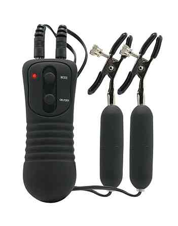 Затискачі для сосків - FFS Vibrating Nipple Clamps Sex Aura Київ