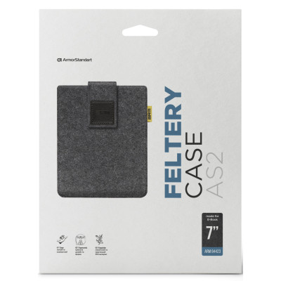 Чехол для электронной книги Armorstandart Feltery AS2 для E-Book 7 Black (ARM84423) Винница - изображение 2
