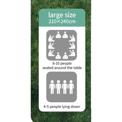 Туристический коврик Naturehike 210х240 см CNK2350WS010 Світло-салатовий (6976507661713) Винница - изображение 3