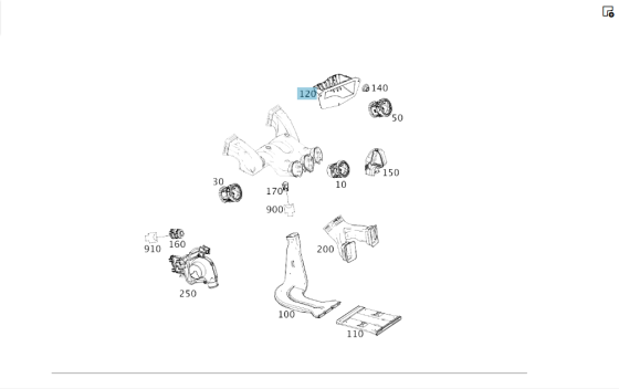 Mercedes-Benz  A2468300124 Повітряний впускний канал під капотом на пічку салону CLA Shooting Brake X117 CLA C117 GLA X156 A-class W176 B-class W242 Одеса