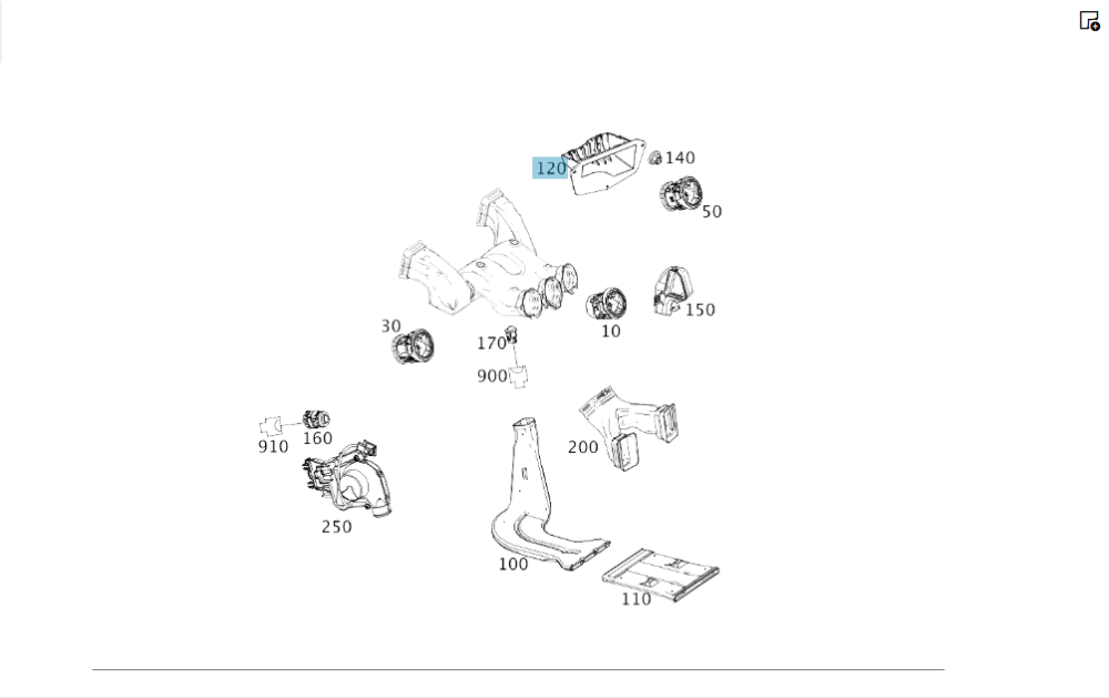 Mercedes-Benz  A2468300124 Повітряний впускний канал під капотом на пічку салону CLA Shooting Brake X117 CLA C117 GLA X156 A-class W176 B-class W242 Одеса - фото 2