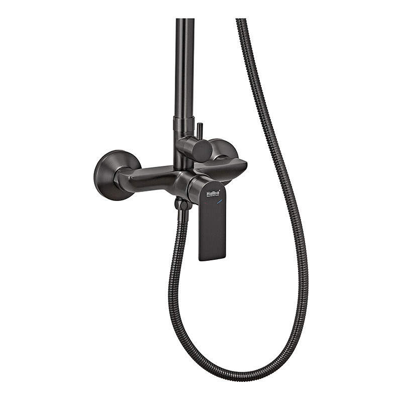 Душова колона Haiba Alex 003-J Graphite з подовжувачем та змішувачем HB3996 Харків - фото 4