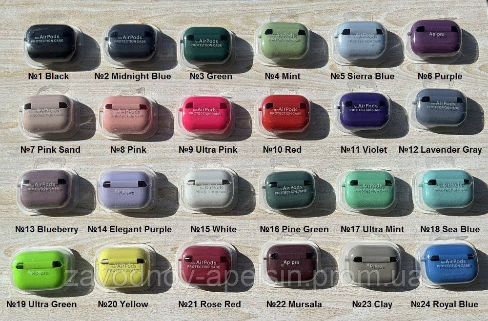 Чохол навушників AirPods pro Мікрофібра (на вибір) Одеса - фото 2